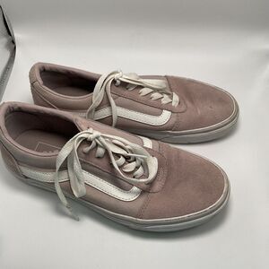 Vans Off The Wall Women's Scotchgard Low Top Sneakers  Size 7.5 Pink Suede